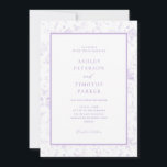 Victorian Toile French Lavender Classic Wedding  Invitation<br><div class="desc">Victorian Toile French Lavender Wedding Invitations</div>