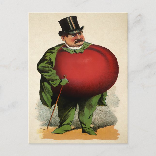 Victorian Tomato Man Postcard (Front)