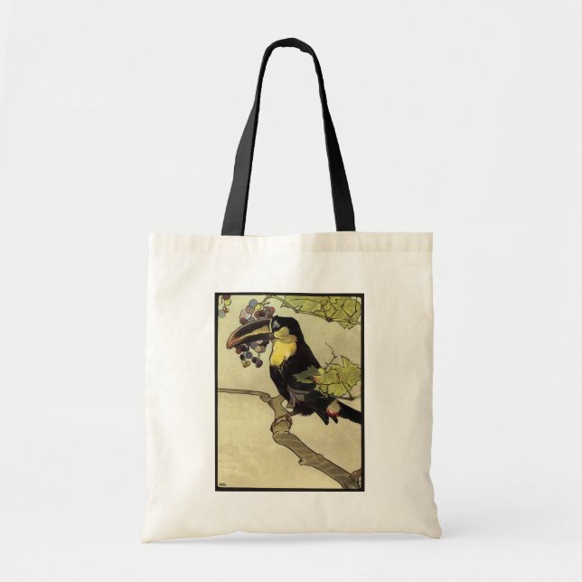 Victorian Toucan Tote Bag (Front)