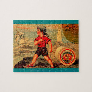 Victorian trade card Chadwick’s Imported Spool Cot Jigsaw Puzzle