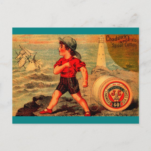 Victorian trade card Chadwick’s Spool Cotton (Front)