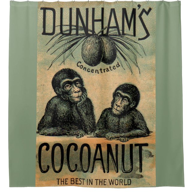 Victorian trade card: Dunham’s Cocoanut Shower Curtain (Front)