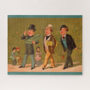 Victorian trade card Little Beauties cigarettes Jigsaw Puzzle