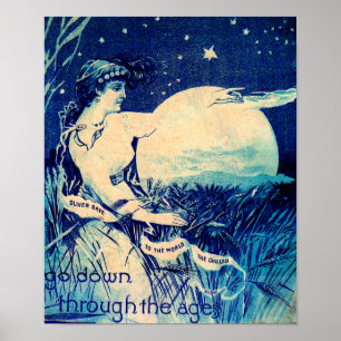 Victorian trade card Oliver Chilled Plough Poster