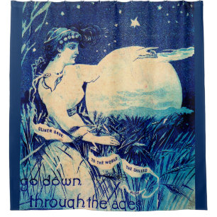 Victorian trade card Oliver Chilled Plough Shower Curtain