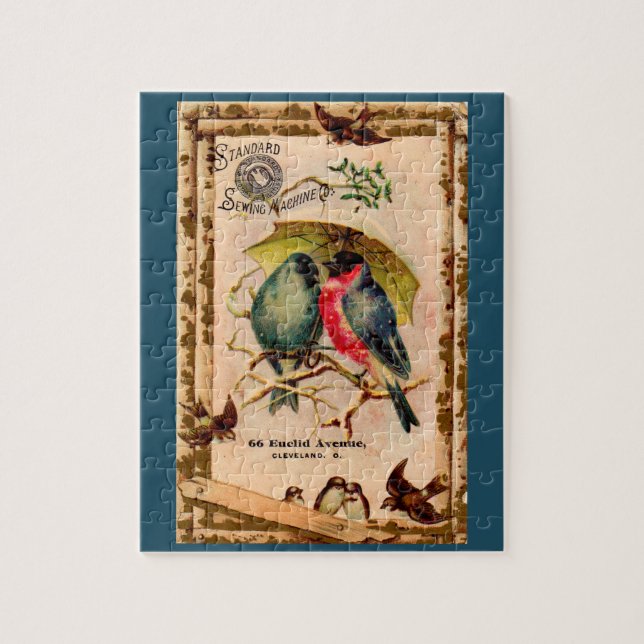 Victorian trade card Standard Sewing Machine Co. Jigsaw Puzzle (Vertical)