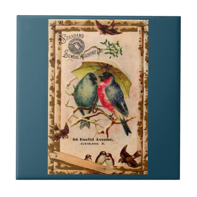 Victorian trade card Standard Sewing Machine Co. Tile (Front)