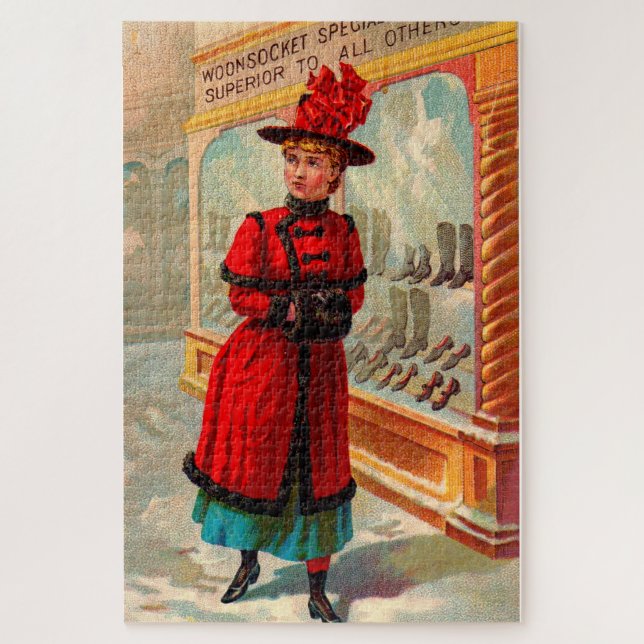 Victorian trade card: Woonsocket Specialities Jigsaw Puzzle (Vertical)