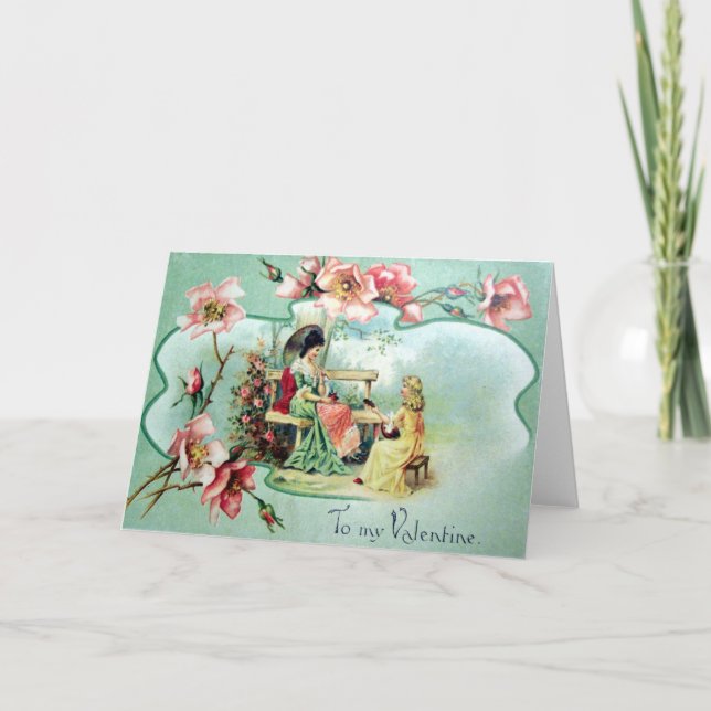 Victorian Valentine Holiday Card (Front)