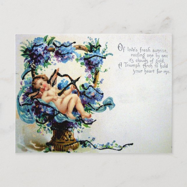 Victorian Valentine Holiday Postcard (Front)