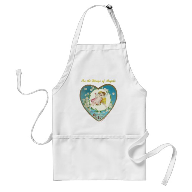 Victorian Valentine On the Angels of Angels Gifts Standard Apron (Front)