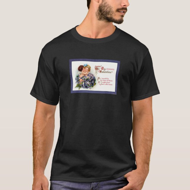 Victorian Valentine "The Bliss of Kisses"  Gifts T-Shirt (Front)