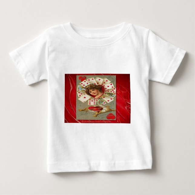 Victorian Valentine The Queen Of Hearts Baby T-Shirt (Front)