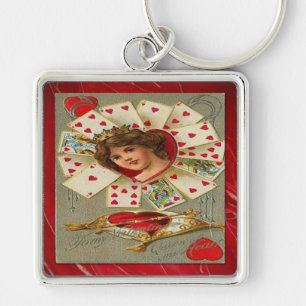 Victorian Valentine The Queen Of Hearts Key Ring