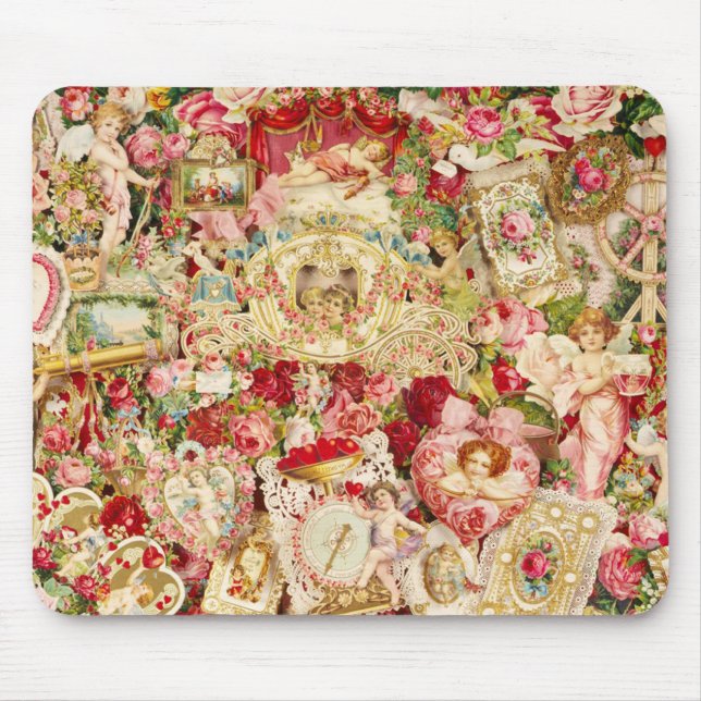 Victorian Valentines Mousepad Collage (Front)