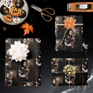 Victorian Vampire Werewolf Wrapping Paper Sheet