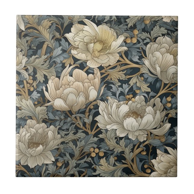 Victorian Vines - William Morris Tile (Front)