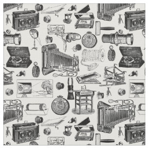 victorian vintage antique photography camera toile fabric