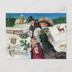 Victorian Vintage Christmas Postcard