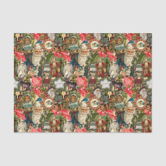 Victorian Vintage Christmas Tissue Paper (Front)