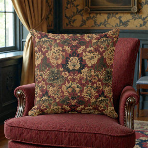 Victorian Vintage Floral Cushion