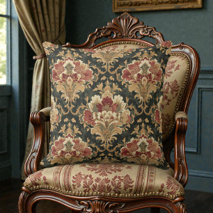 Victorian Vintage Floral Cushion