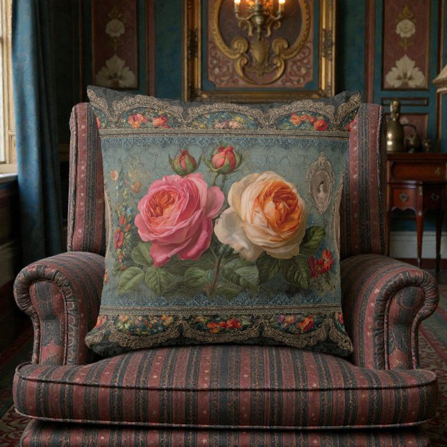 Victorian Vintage Floral Cushion (Creator Uploaded)