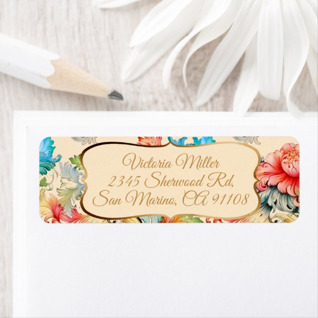 Victorian Vintage Floral Pattern (Insitu)