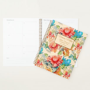 Victorian Vintage Floral Pattern Planner