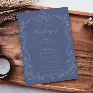 Victorian Vintage Frame Gorgeous Wedding Invitation
