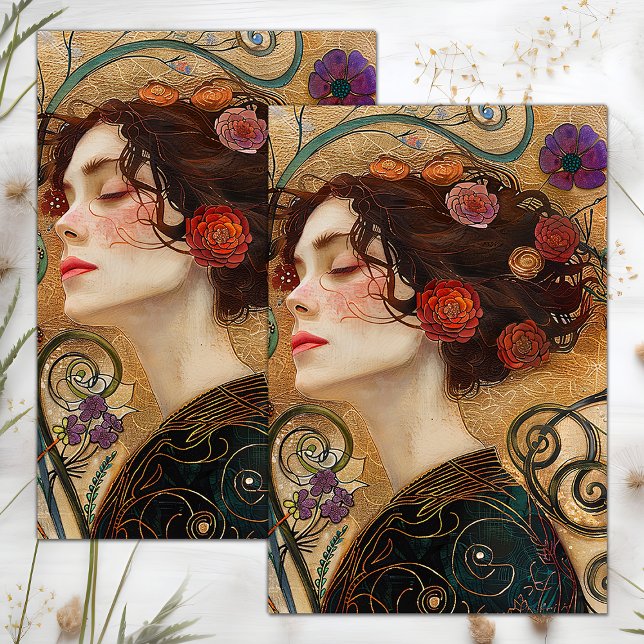 VICTORIAN VINTAGE LADY DECOUPAGE TISSUE PAPER (VICTORIAN VINTAGE LADY DECOUPAGE TISSUE PAPER)