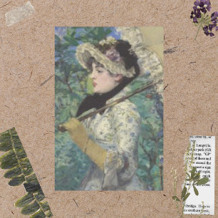 Victorian  Vintage Lady With An Umbrella Decoupage Tissue Paper