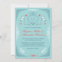 Victorian Vintage Mediaeval Wedding Invitation