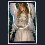 Victorian Vintage Retro Christmas Angel Medium Gift Bag<br><div class="desc">Our Vintage Christmas Cards collection is designed to capture the hearts of those who appreciate the grace and beauty of a bygone era. Sending these cards is like sending a piece of history, a reminder of the joy and warmth that the holiday season brings. Whether you're sending them to loved...</div>