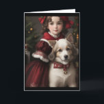 Victorian Vintage Retro Christmas Holiday Card<br><div class="desc">Our Vintage Christmas Cards collection is designed to capture the hearts of those who appreciate the grace and beauty of a bygone era. Sending these cards is like sending a piece of history, a reminder of the joy and warmth that the holiday season brings. Whether you're sending them to loved...</div>
