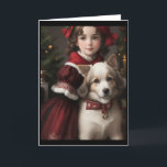 Victorian Vintage Retro Christmas Holiday Card<br><div class="desc">Our Vintage Christmas Cards collection is designed to capture the hearts of those who appreciate the grace and beauty of a bygone era. Sending these cards is like sending a piece of history, a reminder of the joy and warmth that the holiday season brings. Whether you're sending them to loved...</div>