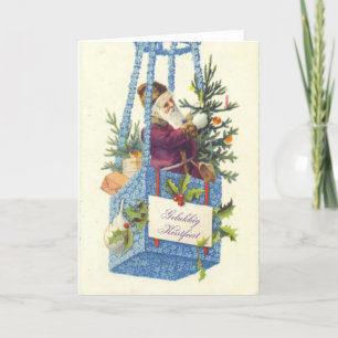 Victorian Vintage Retro Christmas Holiday Card