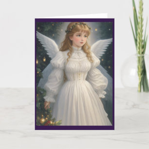 Victorian Vintage Retro Christmas Holiday Card