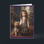 Victorian Vintage Retro Christmas Holiday Card<br><div class="desc">Our Vintage Christmas Cards collection is designed to capture the hearts of those who appreciate the grace and beauty of a bygone era. Sending these cards is like sending a piece of history, a reminder of the joy and warmth that the holiday season brings. Whether you're sending them to loved...</div>