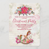 Victorian Vintage Rocking Horse Christmas Party