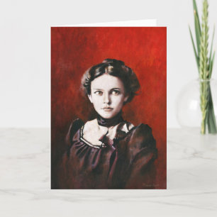 Victorian Vintage Women's Portrait Greetings Card