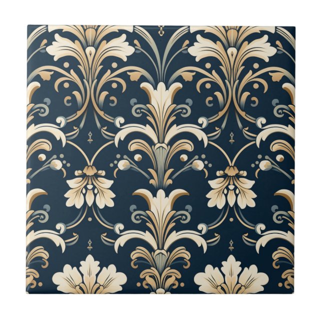 Victorian Wallpaper Pattern Tile (Front)