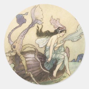 Victorian Water Faerie Sticker