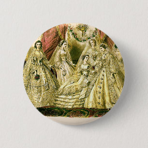 Victorian Wedding 6 Cm Round Badge