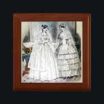 Victorian Wedding Dress Gift Box<br><div class="desc">The image of the Victorian wedding dress is from an 1850 magazine featuring the most up to date wedding fashion of the day. Beautiful!</div>