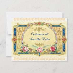 Victorian - Wedding, Engagement, save the date Invitation