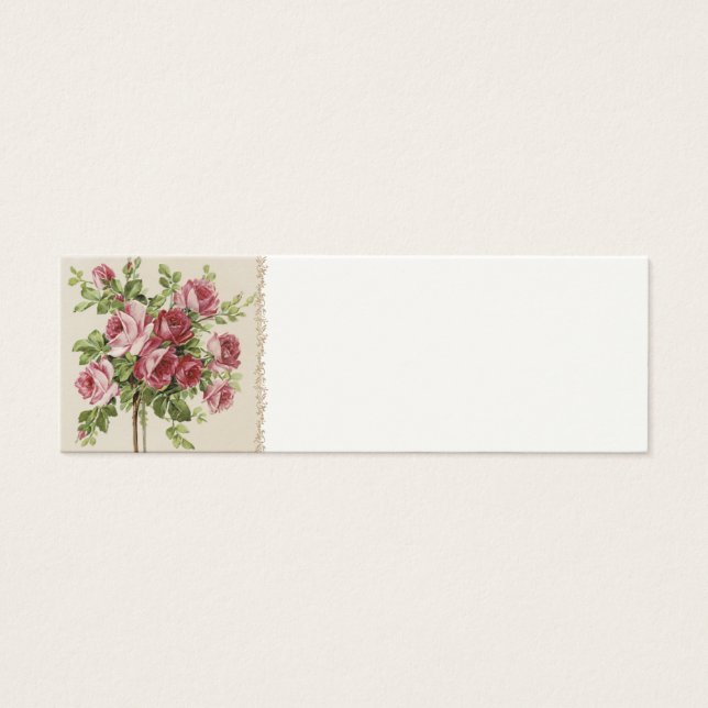 Victorian Wedding Place Setting Cards (Front)
