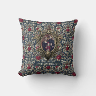 Victorian Winter Berry Ornament Family Christmas Cushion