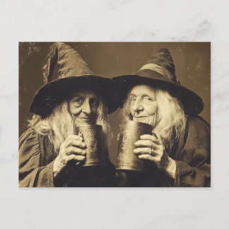 Victorian Witch Sepia Portrait style 10 Postcard