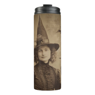 Victorian Witch Sepia Portrait style 5 Thermal Tumbler